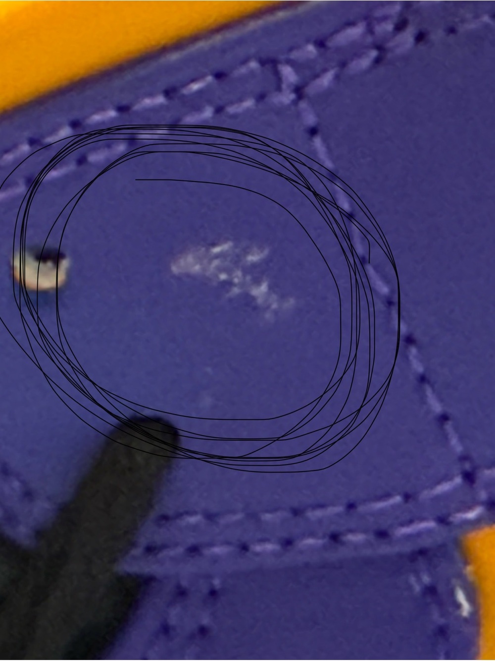 Nike Men's High-Top Sneakers - Purple/Yellow/White - Picture 7 of 11